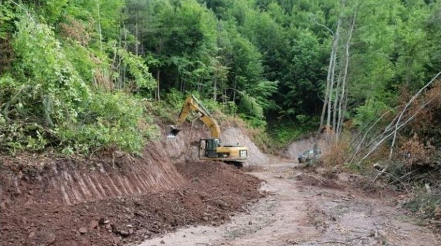 D&uuml;zce&rsquo;de Orman Yolları Yapım &Ccedil;alışmalarında Sona Gelindi