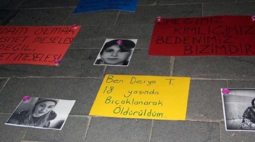 Bing&ouml;l'de &Uuml;niversite &Ouml;ğrencilerinden Cansu Kaya Protestosu