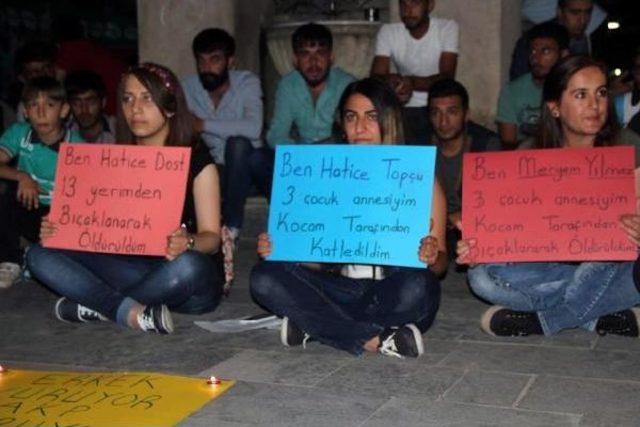 Bingöl'de Üniversite Öğrencilerinden Cansu Kaya Protestosu