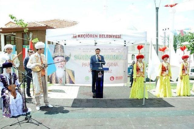 Kazak Şairin İsmini Taşıyan Park Hizmete Açıldı