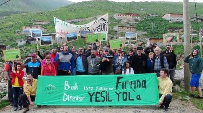 Fırtına Vadisi&rsquo;Nde &lsquo;Yeşil Yol&rsquo; Protestosu