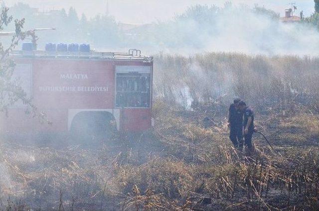 Malatya’da Anız Yangını Korkuttu