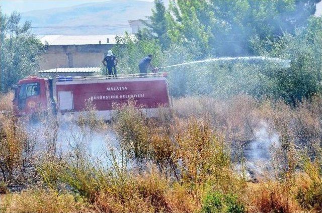 Malatya’da Anız Yangını Korkuttu