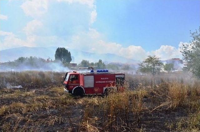 Malatya’da Anız Yangını Korkuttu