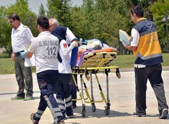 Genç Teknisyenin İmdadına Hava Ambulansı Yetişti