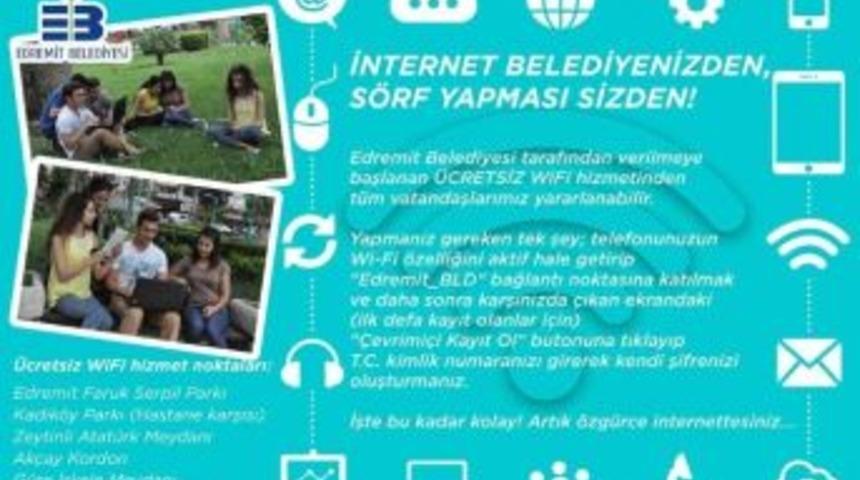 Edremit Belediyesi&rsquo;nden Wifi Hizmeti