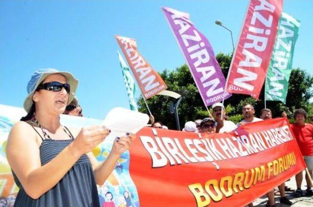 Bodrum'da, Birleşik Haziran Hareketi Eylemi