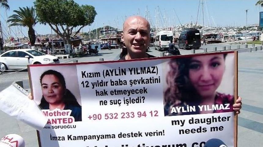 Babalar G&uuml;n&uuml;&rsquo;nde 12 Yıldır G&ouml;remediği Kızı İ&ccedil;in Eylem Yaptı