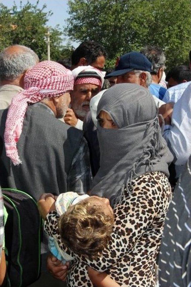 Akçakale Sınır Kapısı Önünde Yoğunluk