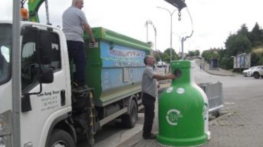 İzmit&rsquo;te Cam Kumbaraları, Cam Toplayacak