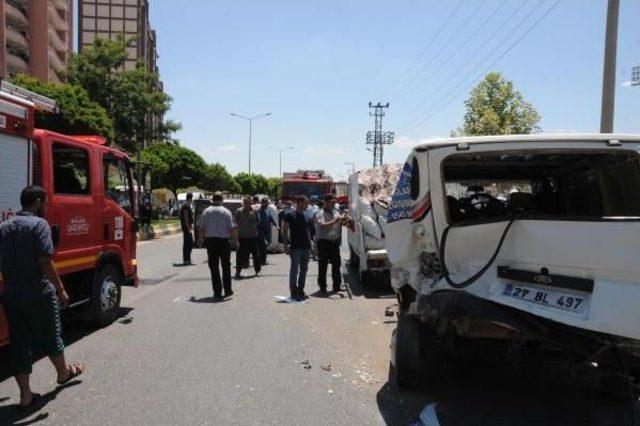 Gaziantep te Zincirleme Kaza: 2 Yaralı 1