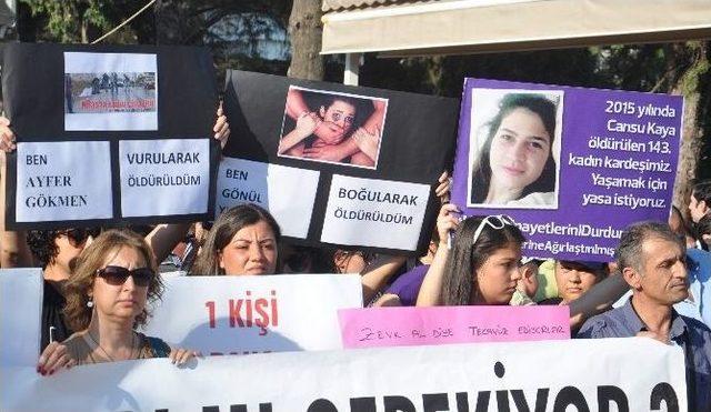 Ortaca’da Cansu Kaya’nın Ölümü Protesto Edildi