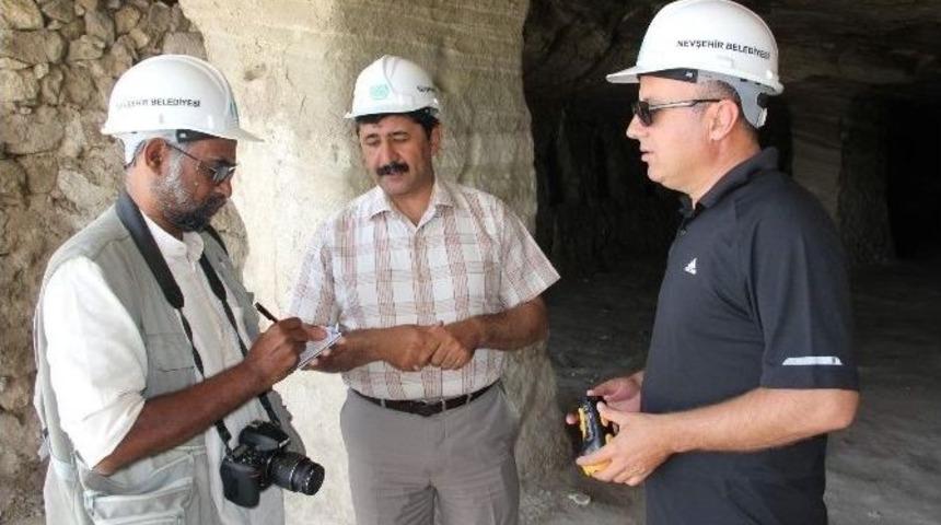 Unesco Temsilcisi Kothari, D&uuml;nyanın En B&uuml;y&uuml;k Yeraltı Şehrinde İncelemelerde Bulundu