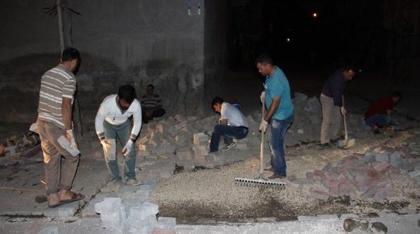 Eyy&uuml;biye Belediyesi &Ccedil;alışmalarına İftardan Sonra Da Devam Ediyor