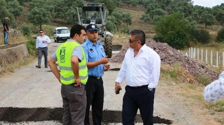 Karaova&rsquo;daki Yol D&uuml;zenleme &Ccedil;alışmaları S&uuml;r&uuml;yor