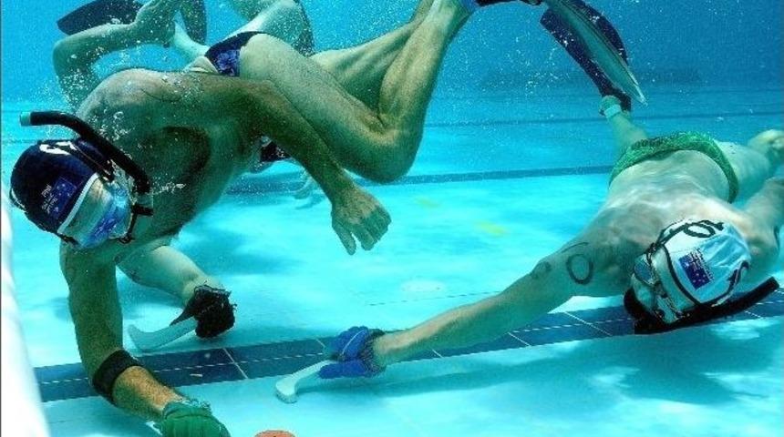 Manisa&rsquo;da Sualtı Hokeyi Heyecanı