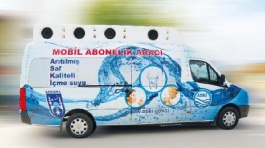 Aski&rsquo;nin Mobil Abonelik Aracı İl&ccedil;eleri Dolaşıyor