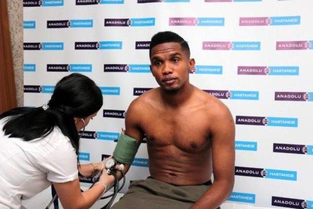 Eto'o, Sağlık Kontrolüne 10 Korumayla Geldi