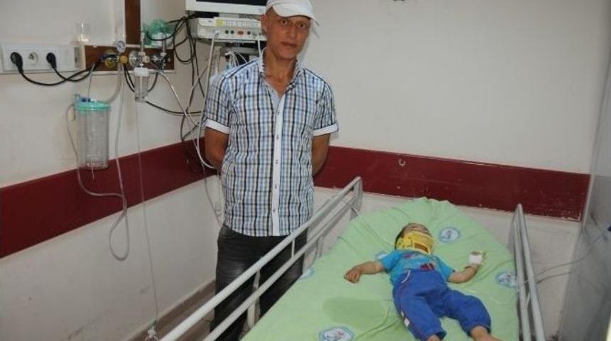 Üzerine Televizyon Düşen 1,5 Yaşındaki Çocuk Ağır Yaralandı