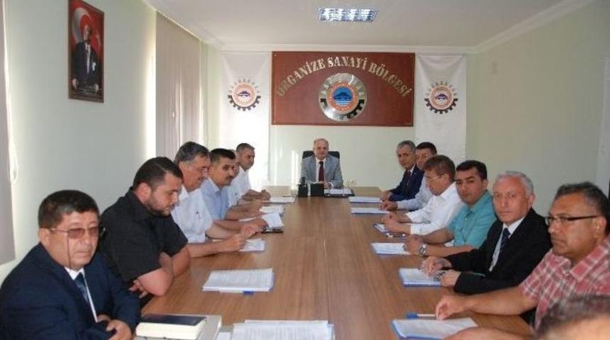 Vali &Ccedil;akacak Silifke Osb Toplantısına Başkanlık Etti