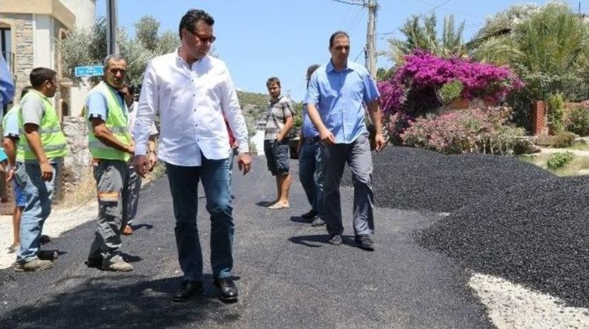 Bodrum Genelinde Asfalt Çalışmaları Sürüyor