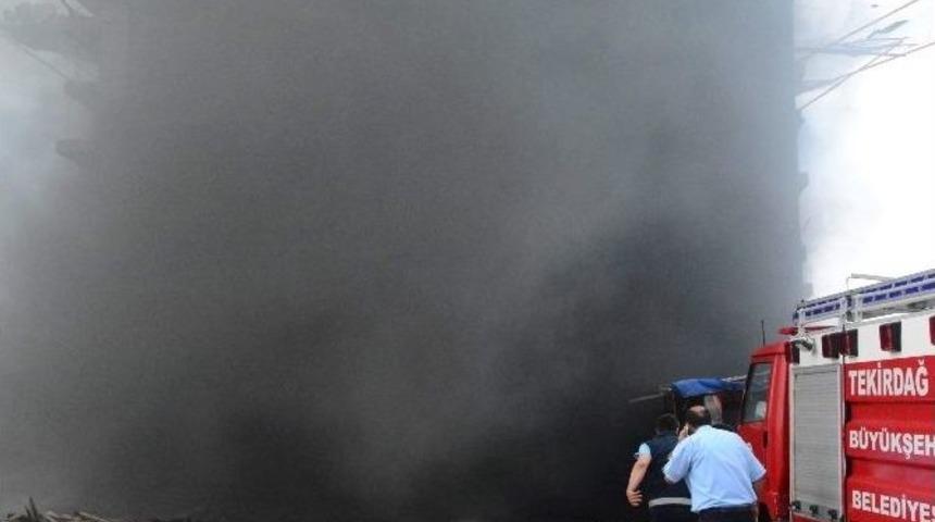 Tekirdağ&rsquo;da İnşaatta Yangın