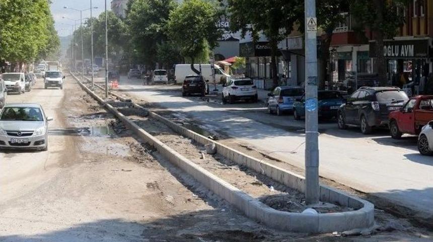 Karasu Plaj Caddesi Yenileniyor