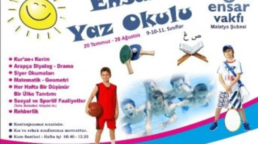 Ensar Vakfı&rsquo;ndan Yaz Okulu