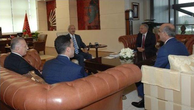 Kılıçdaroğlu, Mhp’nin Meclis Başkan Adayı İhsanoğlu’nu Kabul Etti
