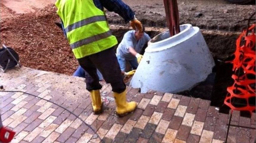 Biga&rsquo;da Altyapı &Ccedil;alışmaları Devam Ediyor