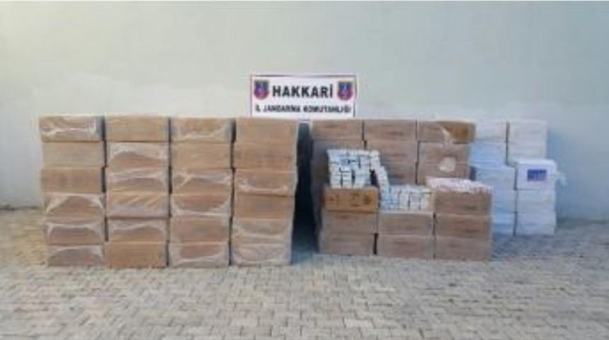 Şemdinli&rsquo;de 102 Bin Paket Sigara Ele Ge&ccedil;irildi