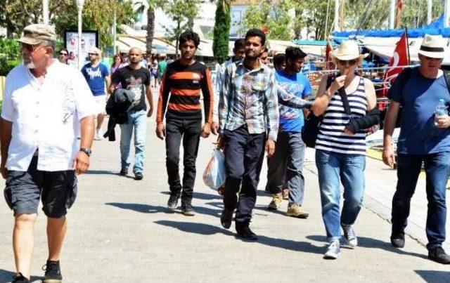 Bodrum'daki Park Ve Bahçeler Mülteci Kampına Döndü