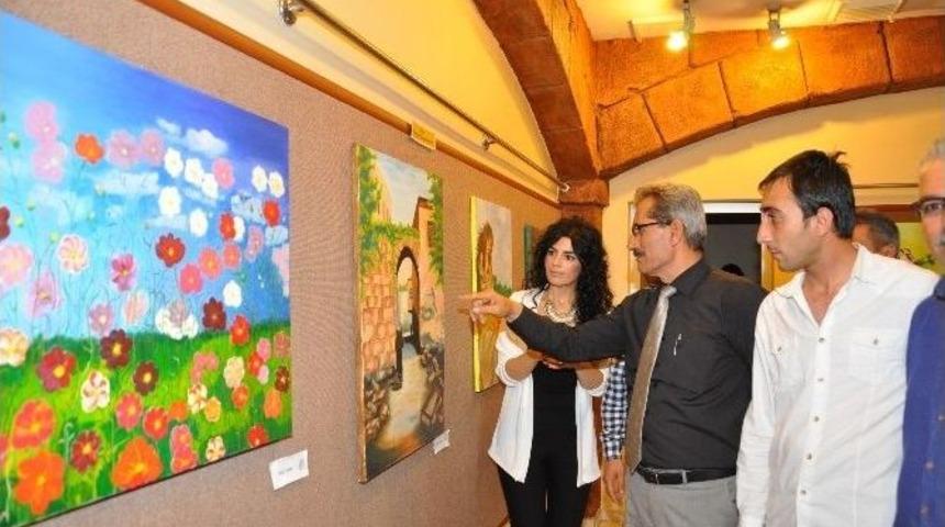 Kursiyerler Resim Sergisi A&ccedil;tı