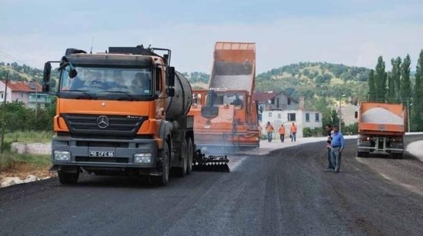 K&uuml;tahya İl Bağlantı Yolunda Asfaltlama &Ccedil;alışmaları Başladı