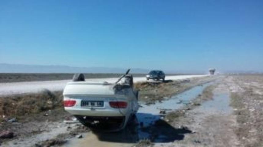 Otomobil Takla Attı: 2 Yaralı