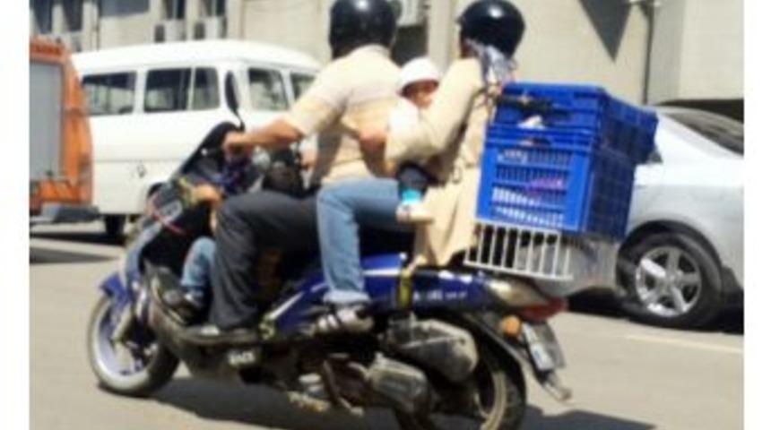 (&ouml;zel Haber) Motosiklet &Uuml;zerinde Tehlikeli Yolculuk