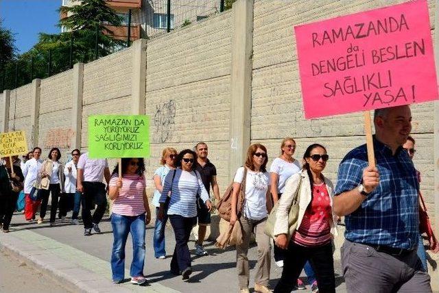 “ramazanda Sağlıklı Besleniyoruz” Temalı Yürüyüş Etkinliği