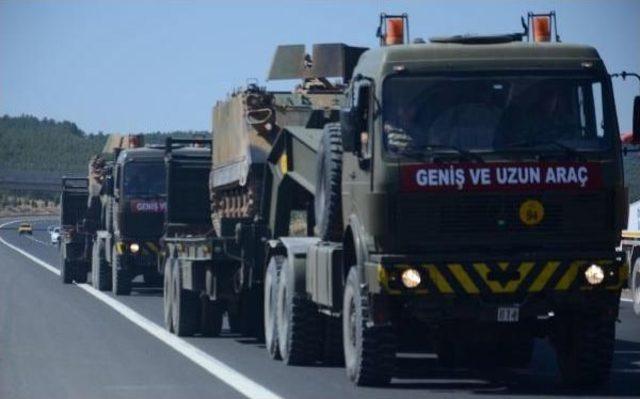 Suriye Sınırındaki Kilis'e Tank Ve Asker Sevkiyatı