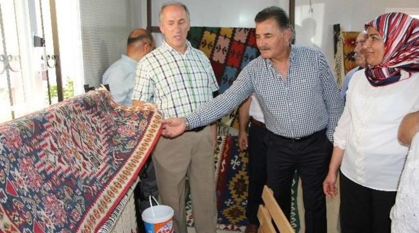 Kilim Dokuma Kursiyerleri Sertifikalarını Başkan Tuna&rsquo;dan Aldı