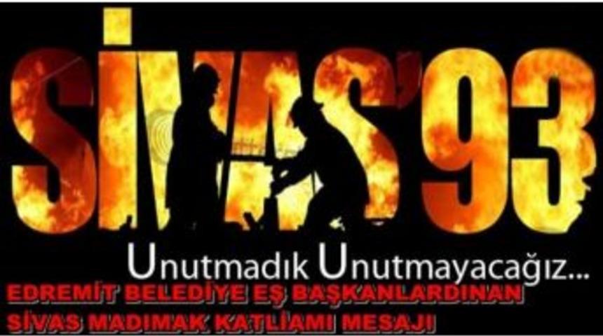 Van Edremit Belediye Eş Başkanları Sivas Katliamını Kınadı