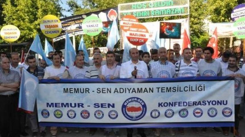 Adıyaman'da &Ccedil;in Y&ouml;netimine Protesto