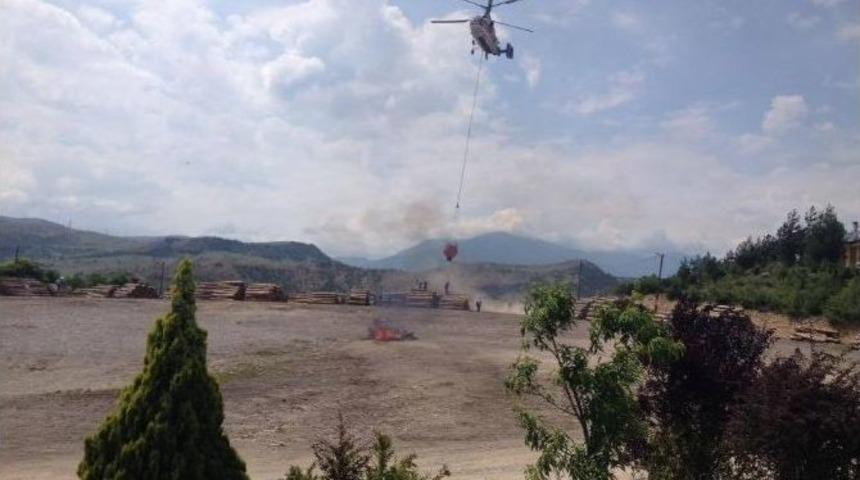 Karabük’te Yangın Helikopteri Konuşlandırıldı