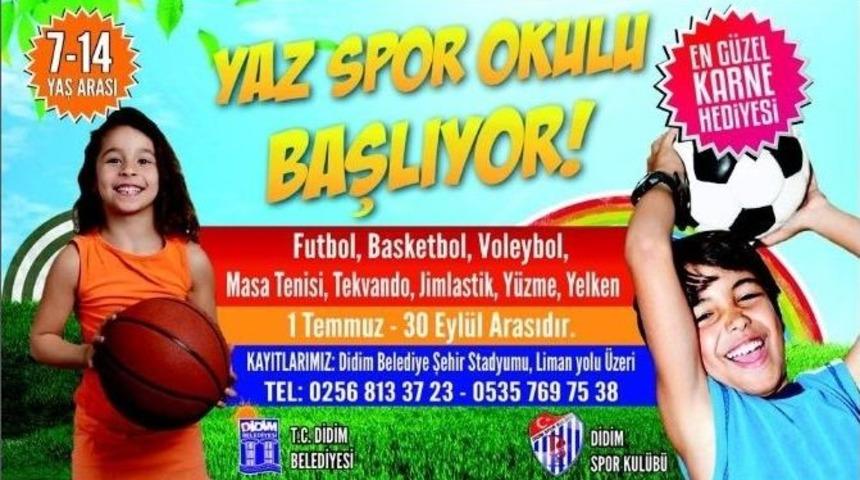 Didim&rsquo;de Yaz Spor Okulları A&ccedil;ılıyor