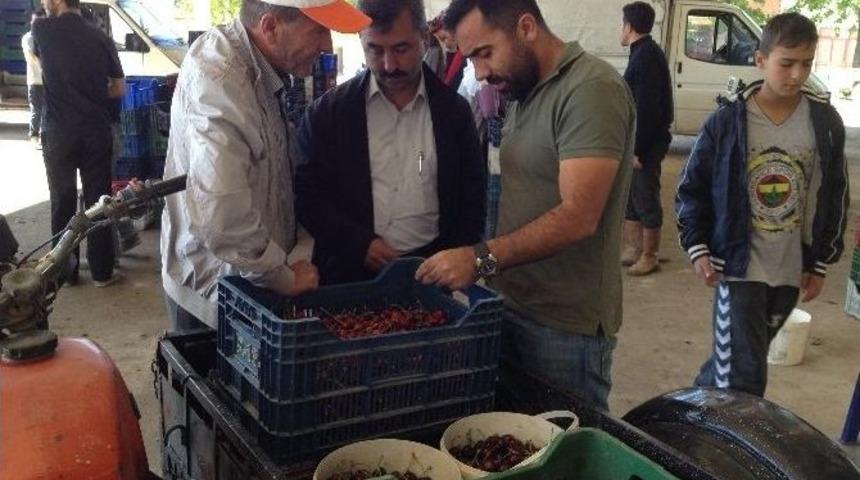 Başkan Erdoğan&rsquo;dan Meyve Alım Merkezine Ziyaret