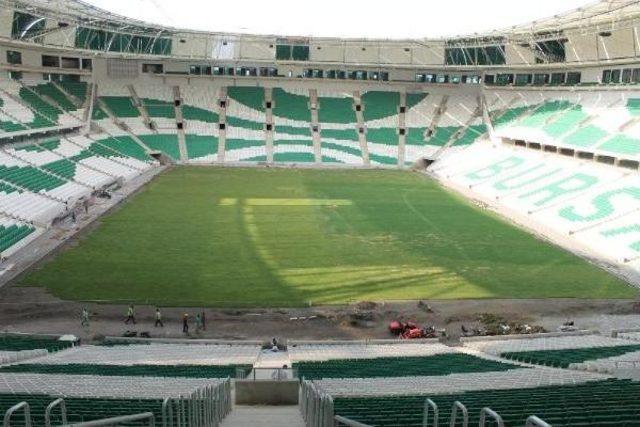 Bursa Timsah Arena’Nın Çimleri Tamam