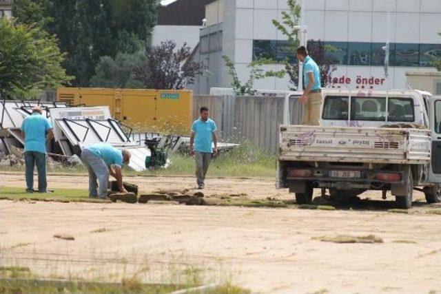 Bursa Timsah Arena’Nın Çimleri Tamam