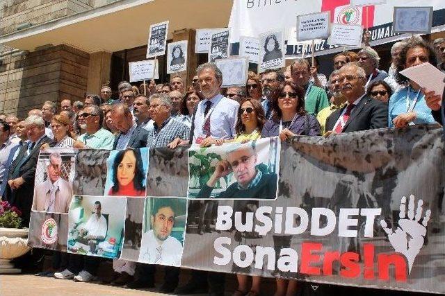 Tabipler Birliği Sağlıkta Şiddeti Protesto Etti