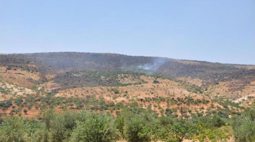 Nizip'te Dağlık Alanda Yangın