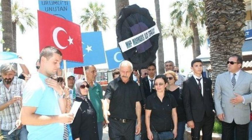 Marmaris&rsquo;te &Ccedil;in Parkı Kapatılsın Eylemi