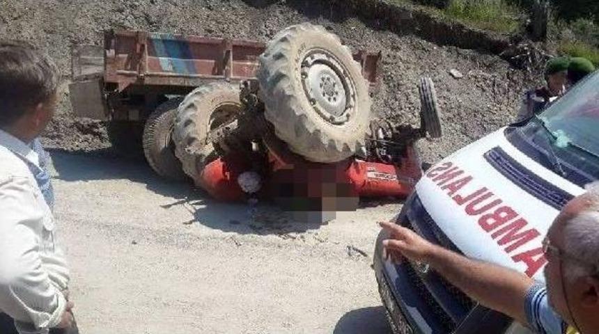 Trakt&ouml;r&uuml;n Altında Kalan İş&ccedil;i Hayatını Kaybetti